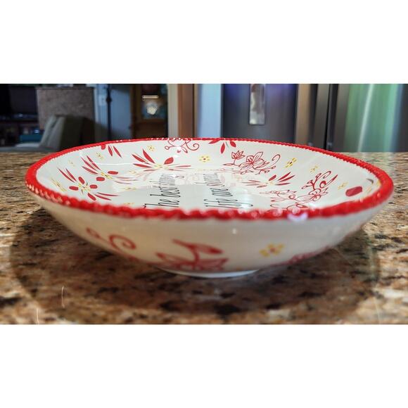 Temptations Oval Sharing Tray Red (14" X 8" X 1.5" H) - Picture 5 of 15